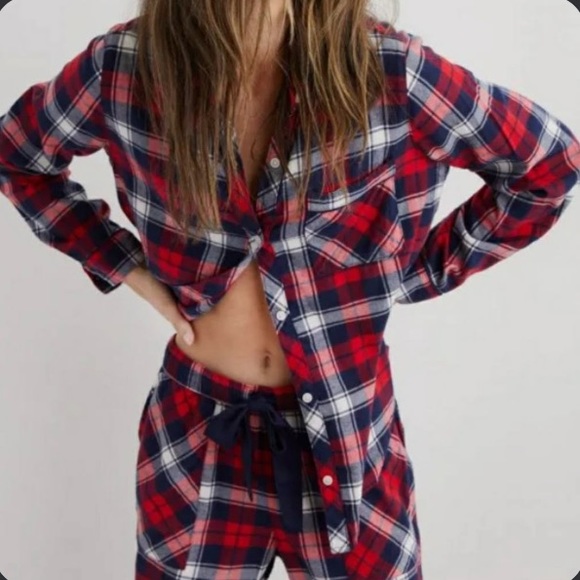 aerie Other - Aerie Pajama Flannel Shirt